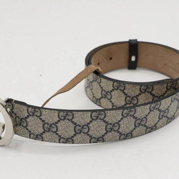 GUCCI Blue & Beige GG Marmont Belt 411924 Size 90/36 US - Picture 16 of 16